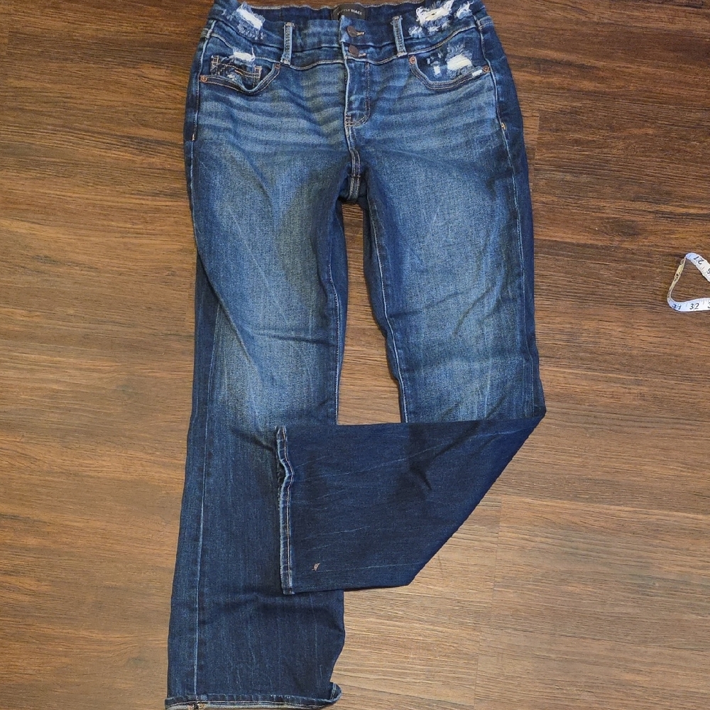 Buckle Dark Blue Women's Flare Jeans